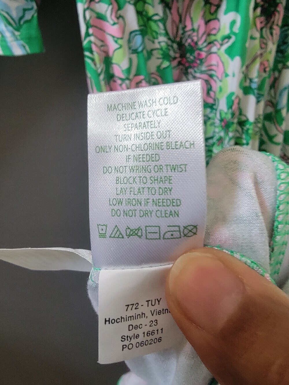 Lilly Pulitzer Women's Moana 3/4 Sleeve Maxi Dress Spearmint Blossom Small - Picture 5 of 5